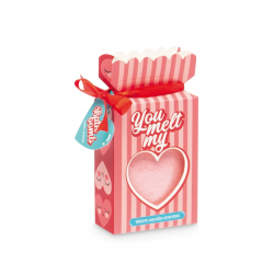 Солевая бомбочка для ванны HEART 60г - ваниль Солевая бомбочка для ванны HEART 60г - ваниль