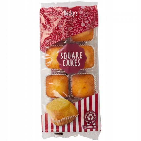 Kēksi SQUARE CAKES Becky's 200g - vaniļas Kēksi SQUARE CAKES Becky's 200g - vaniļas