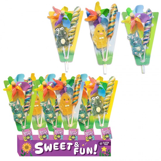 Salds dāvanu komplekts SWEET FUN 80g- ar rotaļlietu.