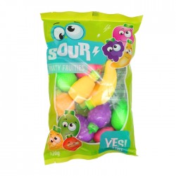 Конфеты кисло-пудровые SOURPARTY FRUITS, 120г Конфеты кисло-пудровые SOURPARTY FRUITS, 120г