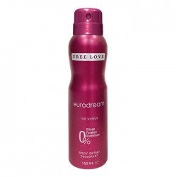 Dezodorants sieviešu FREE LOVE 150ml - Eurodream