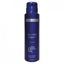 Dezodorants vīriešu FREE LOVE 150ml - Silver night