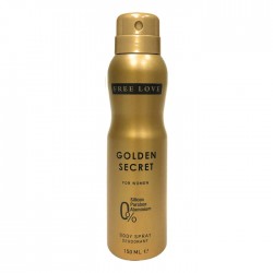 Dezodorants sieviešu FREE LOVE 150ml - Golden Secret