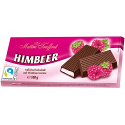 Молочный шоколад MAITRE TRUFFOUT 100г - с малиновой начинкой Молочный шоколад MAITRE TRUFFOUT 100г - с малиновой начинкой