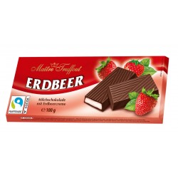 Молочный шоколад MAITRE TRUFFOUT 100г - с клубничной начинкой Молочный шоколад MAITRE TRUFFOUT 100г - с клубничной начинкой