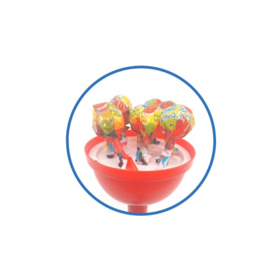 Karamele GIANT LOLLY 15gab, 135g -  ar ausīm