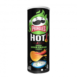 Картофельные чипсы PRINGLES 160 г - ОСТРЫЕ/СМЕТАННЫЕ