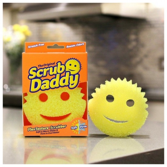 Губка чистящая Scrub Daddy желтая, 1 шт.