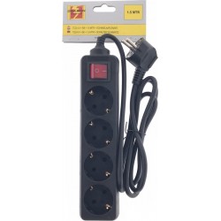 Pagarinātājs 4-viet. 1.5 M 4V ar zemējumu Pagarinātājs 4-viet. 1.5 M 4V ar zemējumu