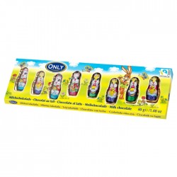 Фигурки из молочного шоколада, EASTER, 8x5г=40г - зайчики Фигурки из молочного шоколада, EASTER, 8x5г=40г - зайчики