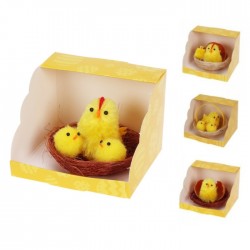 Lieldienu dekors EASTER 6cm - cālēni / vistiņas