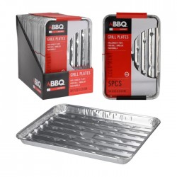 Alumīnija grila paplāte BBQ, -5 gab