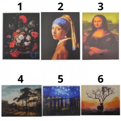 Glezna pēc numuriem 40x50cm - dažādi veidi Glezna pēc numuriem 40x50cm - dažādi veidi