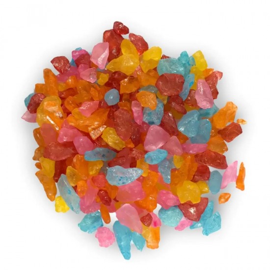 Konfekšu kristāli, ROCK CANDY CRYSTALS,70g - Assorti