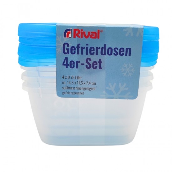 Pārtikas uzglabāšanas konteineri, RIVAL, 3x0.75L
