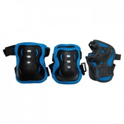 Elkoņu un ceļu aizsargi STREET RIDER 6gab - zilie