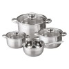 Nerūsējošā tērauda katlu komplekts MICHELINO,- 7gab