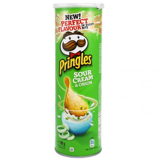Чипсы со вкусом сметаны и лука Pringles 165г Чипсы со вкусом сметаны и лука Pringles 165г