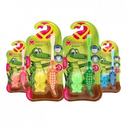 Зубная щетка для детей ANIMAL - CROCO +3г