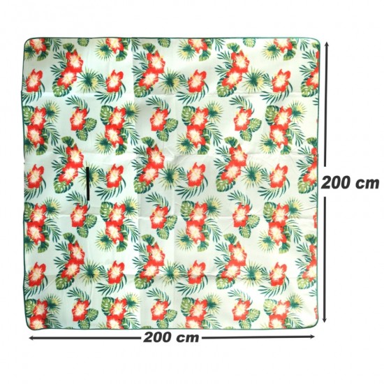 Pleds piknikam 200x200cm - zaļš