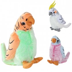 Плюшевый попугай 20см