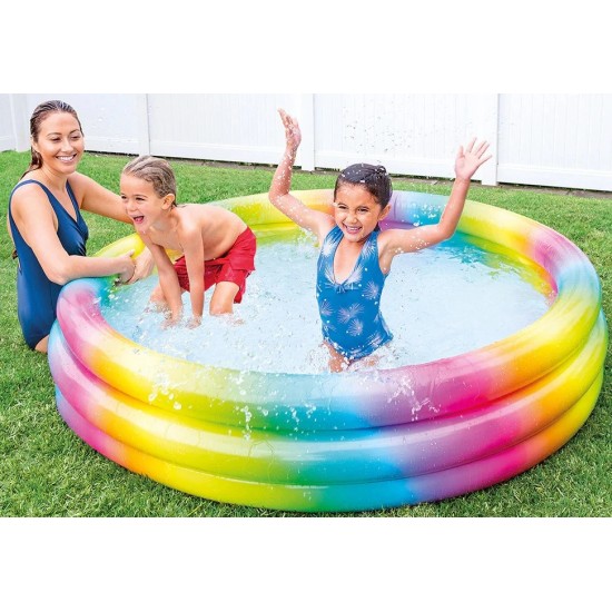 Бассейн INTEX BABY RAINBOW 168x38см - круглый