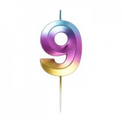 Svece tortei - cipars 9 Svece tortei - cipars 9