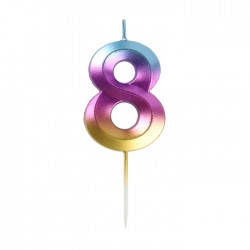 Svece tortei - cipars 8 Svece tortei - cipars 8