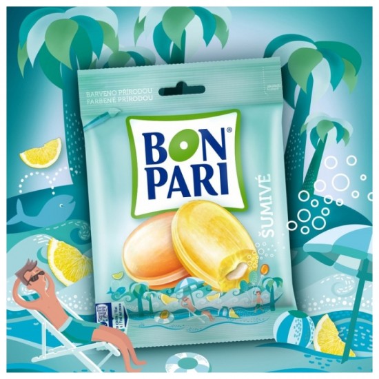 Карамельки BON PARI 90г - кислые