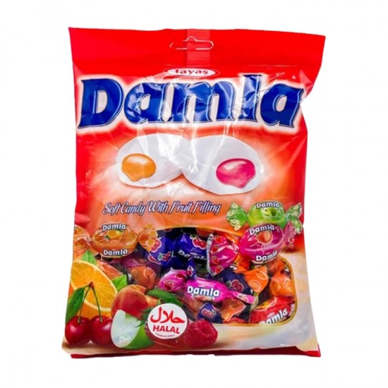 Košļājamās konfektes DAMLA 200g - augļu Košļājamās konfektes DAMLA 200g - augļu
