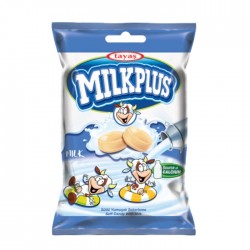 Mīkstās piena konfektes MILKPLUS 170g - original Mīkstās piena konfektes MILKPLUS 170g - original