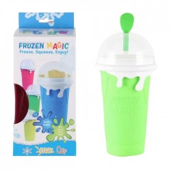 Silikona krūze SLUSH MAKER, 500ml.- zaļa