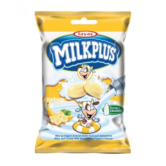 Мягкие молочные конфеты MILKPLUS 170г - банан