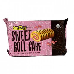 Biskvīta ruletes SNAZZLES 200g - zemeņu Biskvīta ruletes SNAZZLES 200g - zemeņu