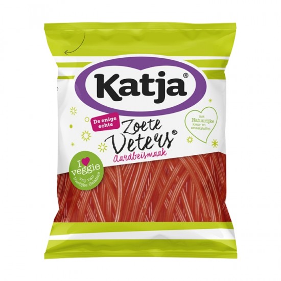Желейные конфеты KATJA 125г – клубничная лапша