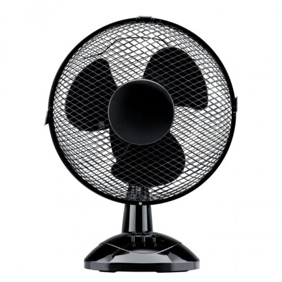 Galda ventilators Ø23 cm LIFETIME 23W, melns Galda ventilators Ø23 cm LIFETIME 23W, melns