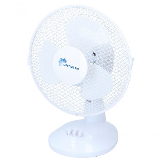 Galda ventilators Ø23 cm LIFETIME 22W, balts Galda ventilators Ø23 cm LIFETIME 22W, balts