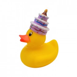 Утка для ванны 8см - именинник