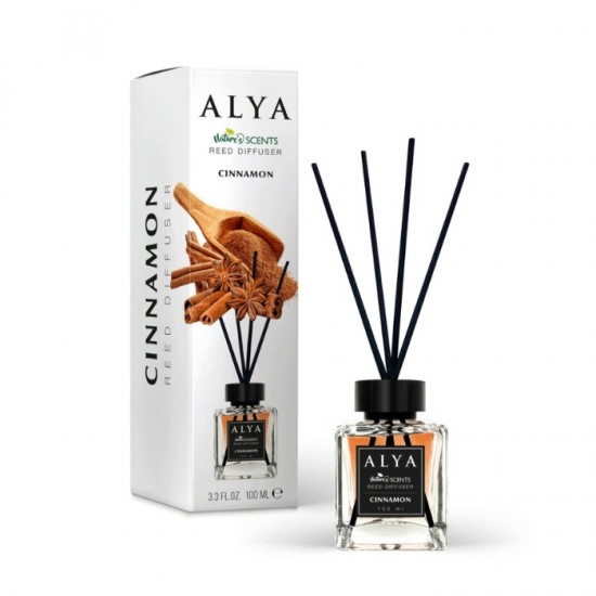 Aromātiskais difuzors, ALYA, 100 ml, - Kanēlis