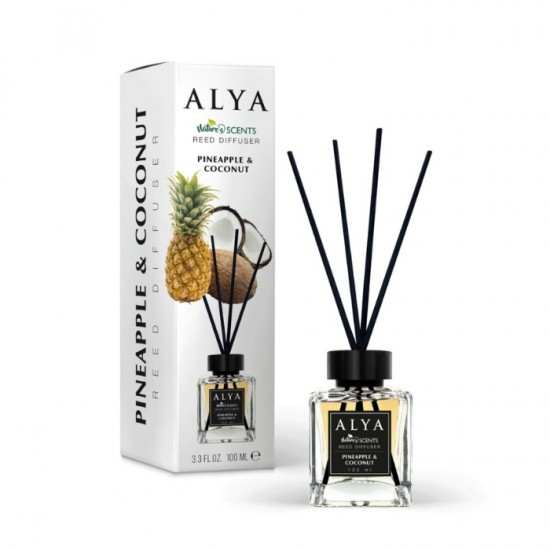 Aromātiskais difuzors, ALYA, 100 ml, - Ananass & Kokosrieksts
