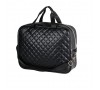 Ceļojuma soma, 34x12x27cm,- melna, stepēta