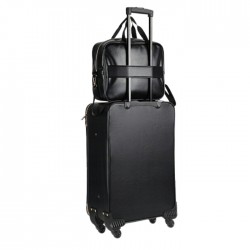 Ceļojuma soma, 34x12x27cm,- melna, stepēta Ceļojuma soma, 34x12x27cm,- melna, stepēta