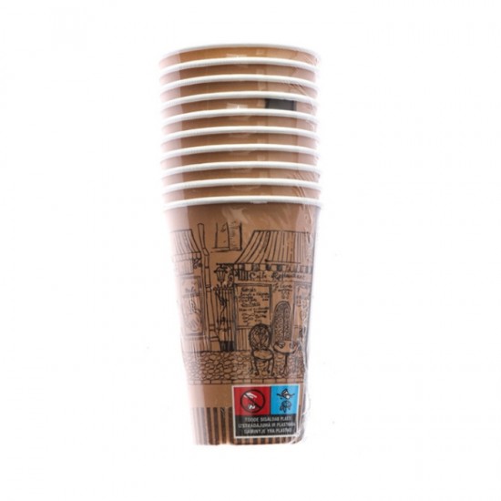 Glāzes kartona SPINO 250ml ar apdruku