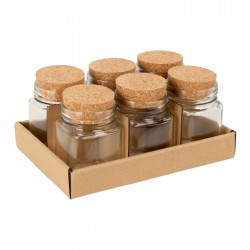 Stikla burciņa ar korķi 160ML Stikla burciņa ar korķi 160ML