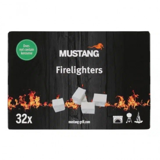 Aizdedzināšanas kubiņi MUSTANG 32 gab