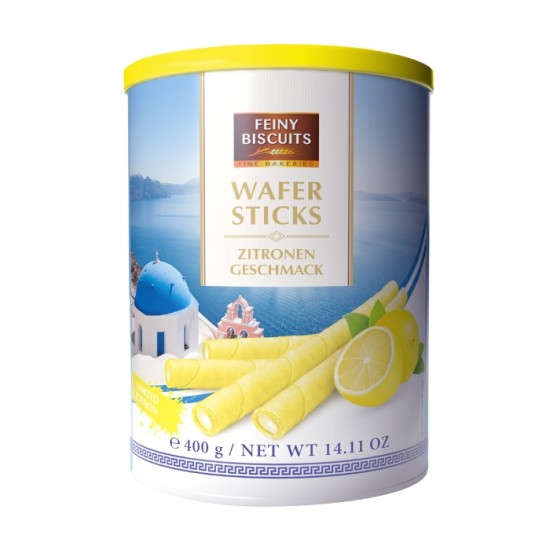 Vafeļu trubiņas FEINY BISQUITS 400g -  citronu krēms