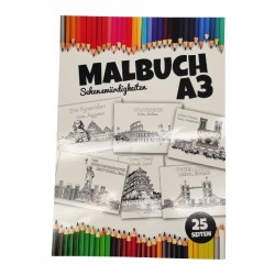 Krāsojamā grāmata, MALBUCH, A3, - apskates objekti