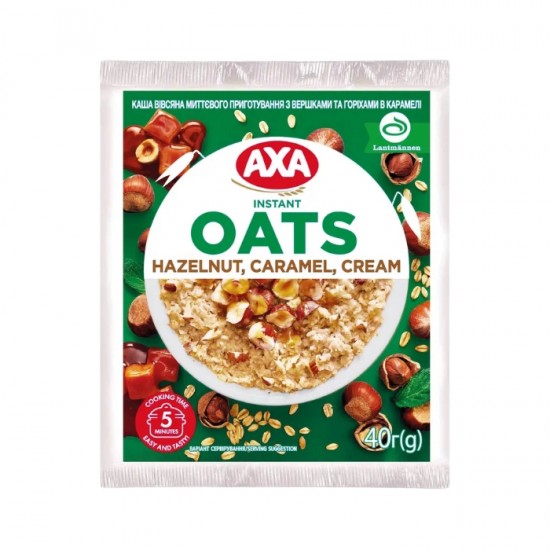 Auzu putra ā/p AXA 40g – Saldais krējums&rieksti,karamele