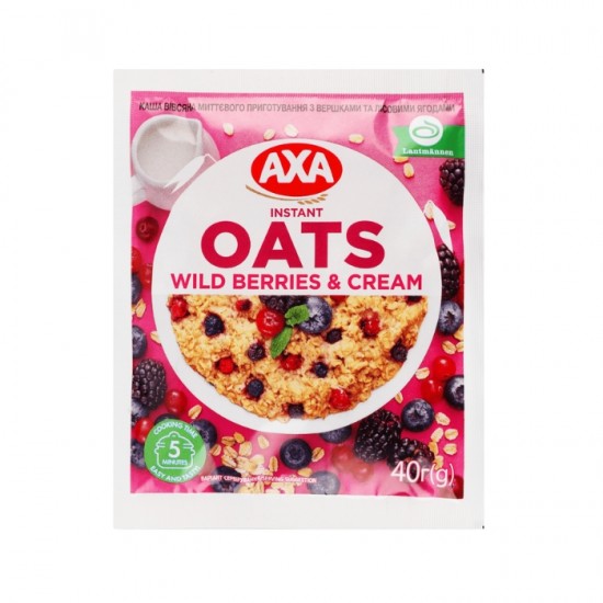 Auzu putra ā/p AXA 40g – Saldais krējums&meža ogās