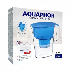 Krūze AQUAPHOR TIME, B25 filtru,2.5L, - baltā Krūze AQUAPHOR TIME, B25 filtru,2.5L, - baltā